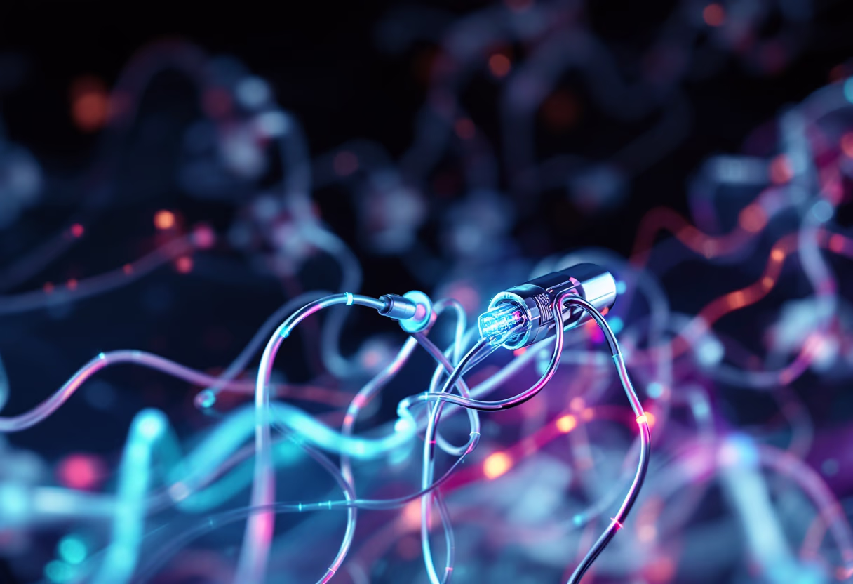 image of network connections on a screen